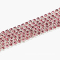 Wholesale DIY Rose Close Cup Crystal Glass Chaton Rhinestone Cup Chain Trim By The Yard, G0205